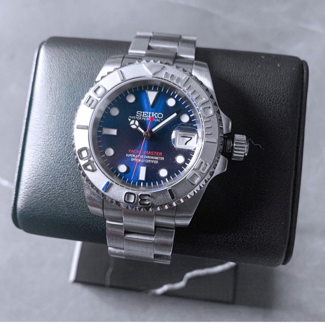 Yacht-Master mod with blue dial