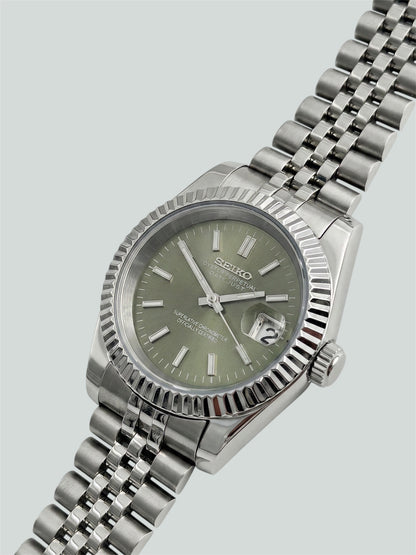 Olivgrön Datejust mod, Olive green Seikomod