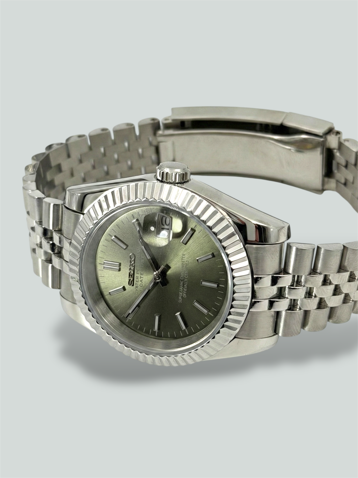 Olivgrön Datejust mod, Olive green Seikomod