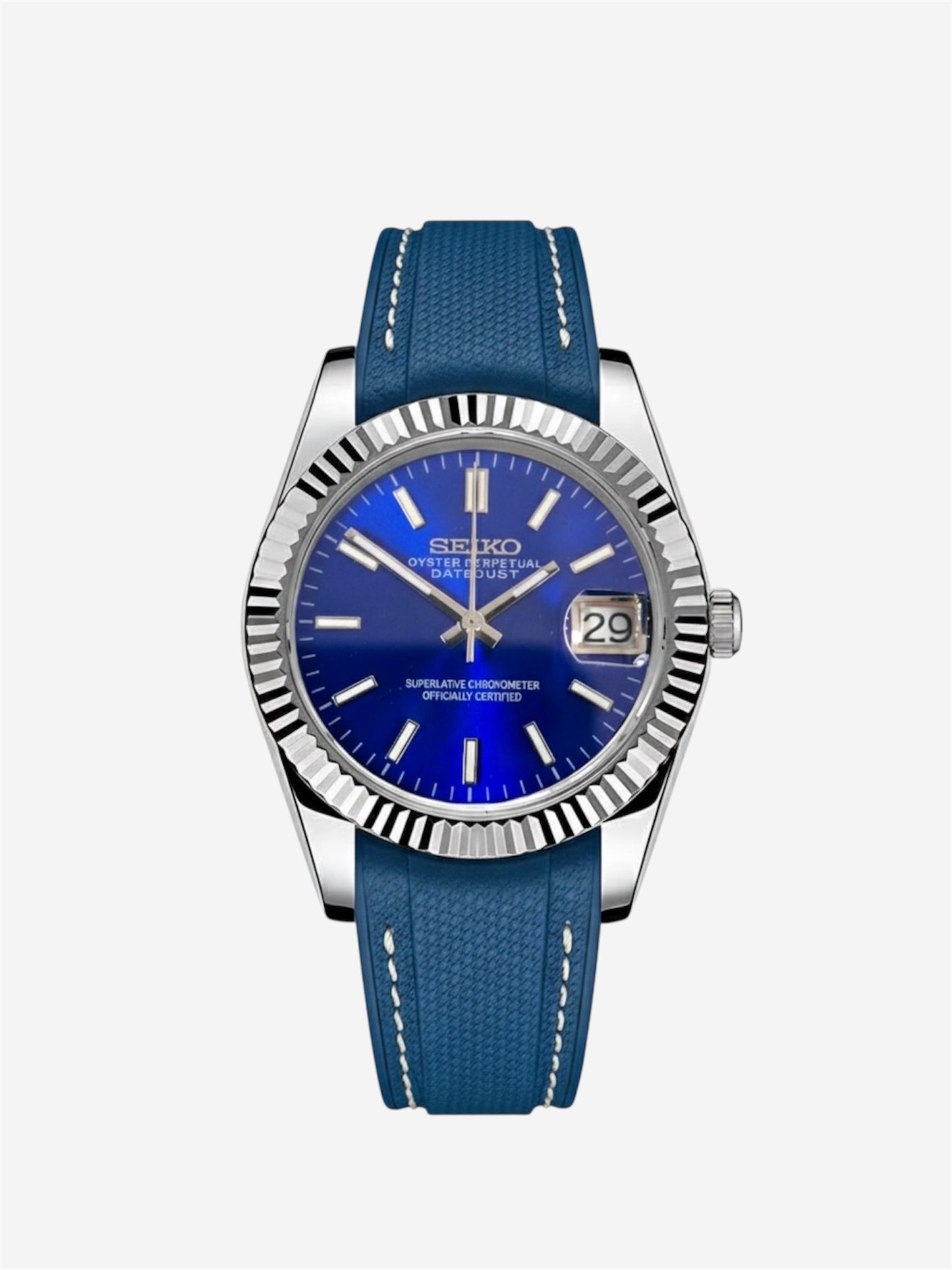 Elastic band with thread stitch