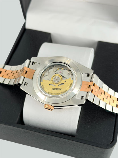 Wimbledon Rose Gold - Two Tone Datejust Mod