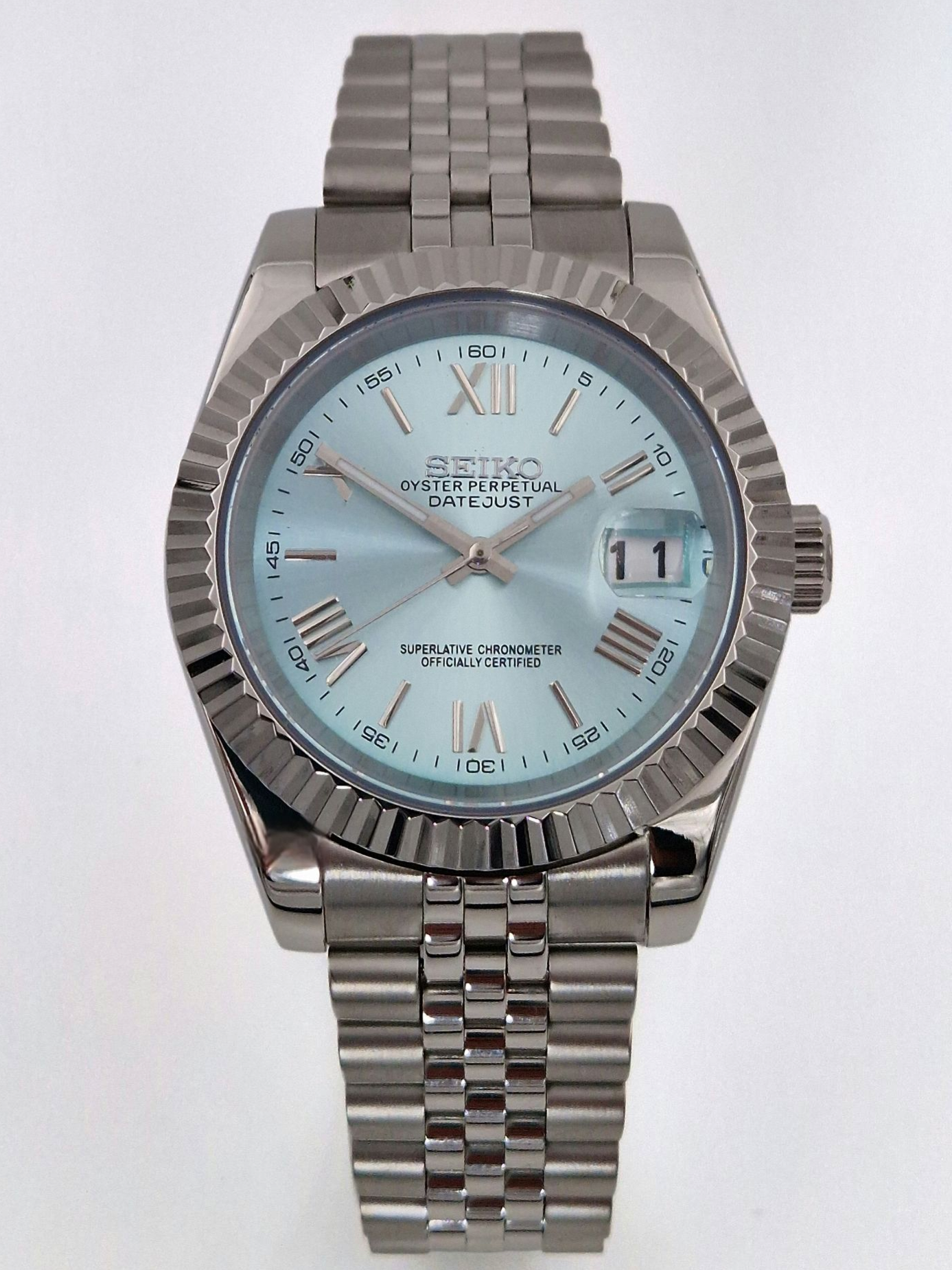 Light Blue Roman - Datejust Mod