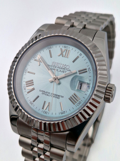 Light Blue Roman - Datejust Mod