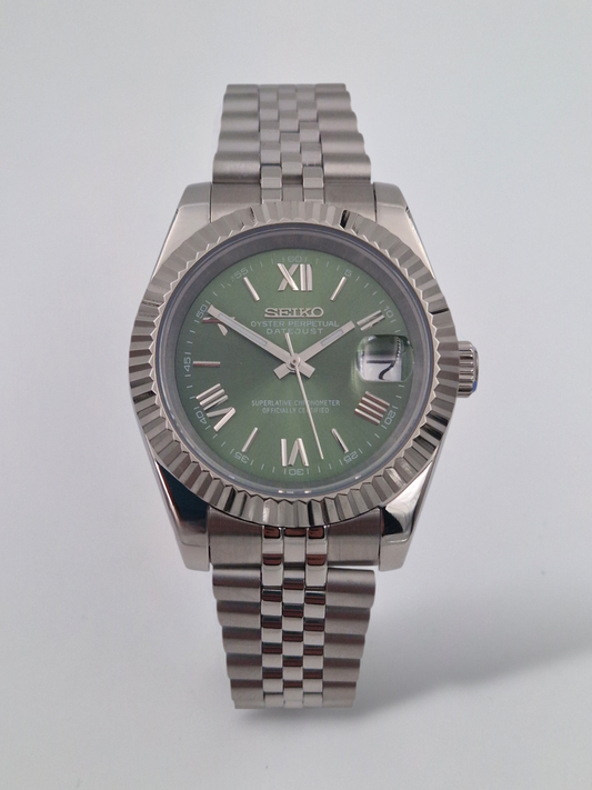 Olive Green Roman - Datejust Mod